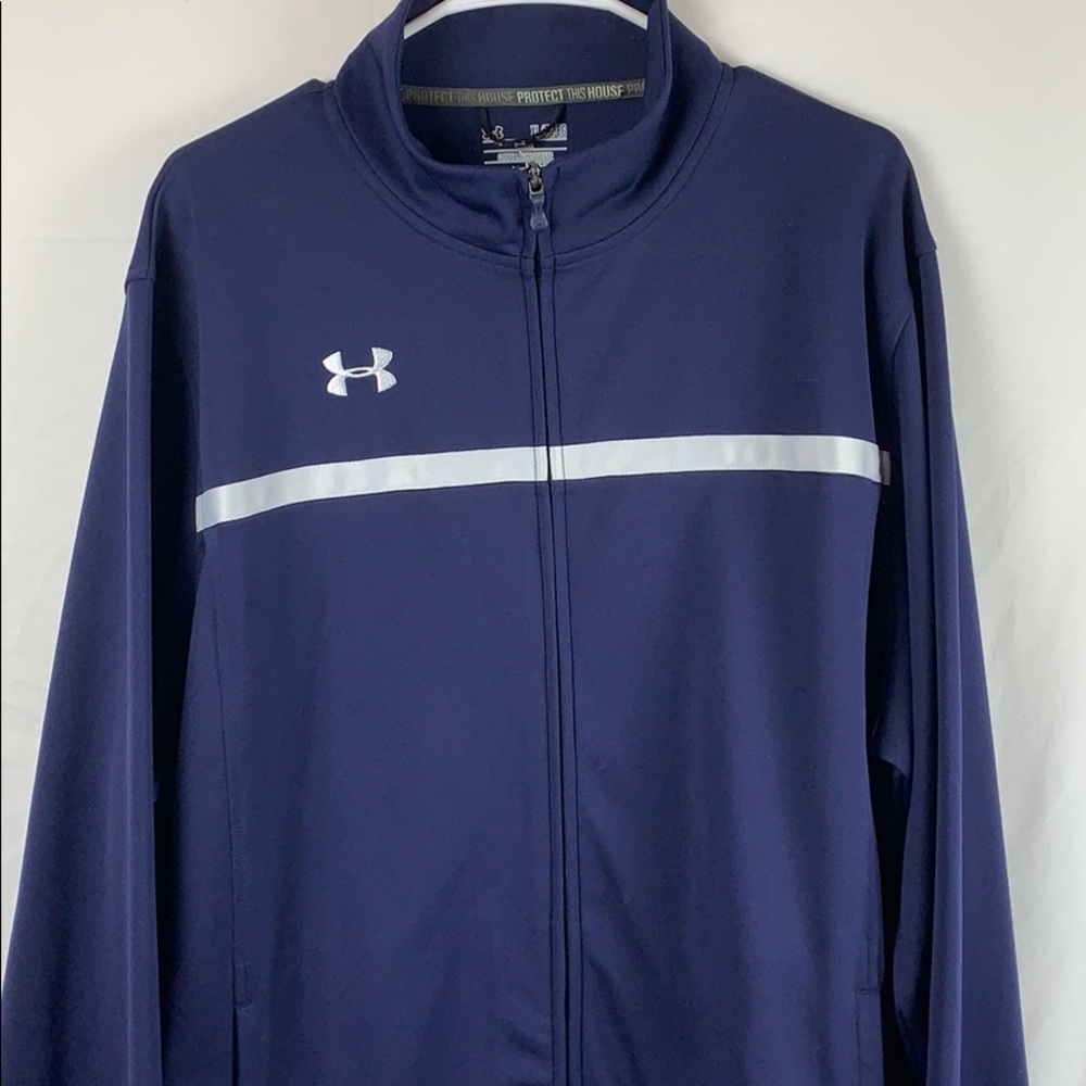 Men’s navy under armour zip up sweatshirt size XL
